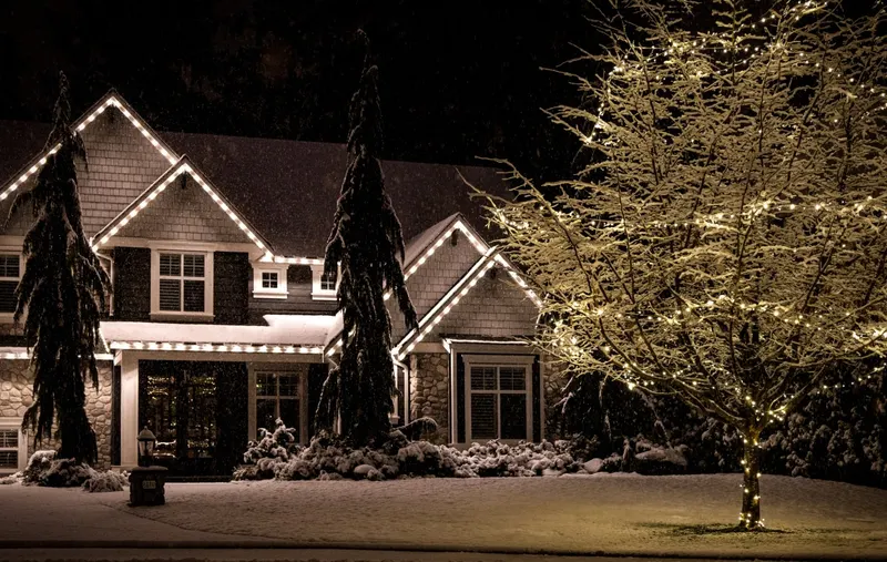House lit by Trent Delgadillo in the Portland metro