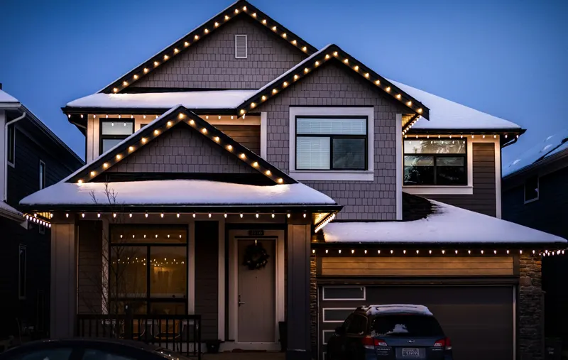 Roofline Christmas lights installed by Trent Delgadillo, Portland metro, photo 13